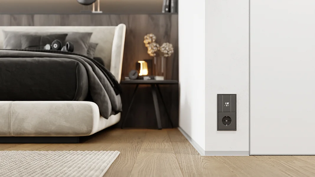 Микроплинтус Micro-L с пружинами Светло-серый RAL 7047