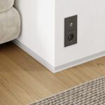 Микроплинтус Micro-L с пружинами Светло-серый RAL 7047