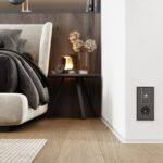Микроплинтус Micro-L с пружинами Белый 9003 и МУАР 9016
