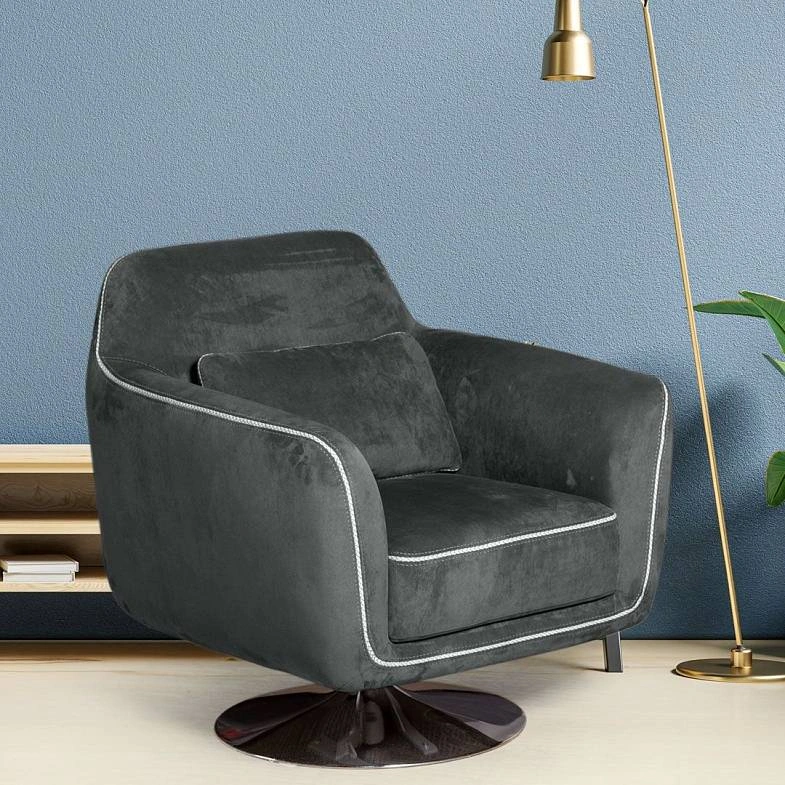 Кресло Marco, искусственная замша Breeze gray