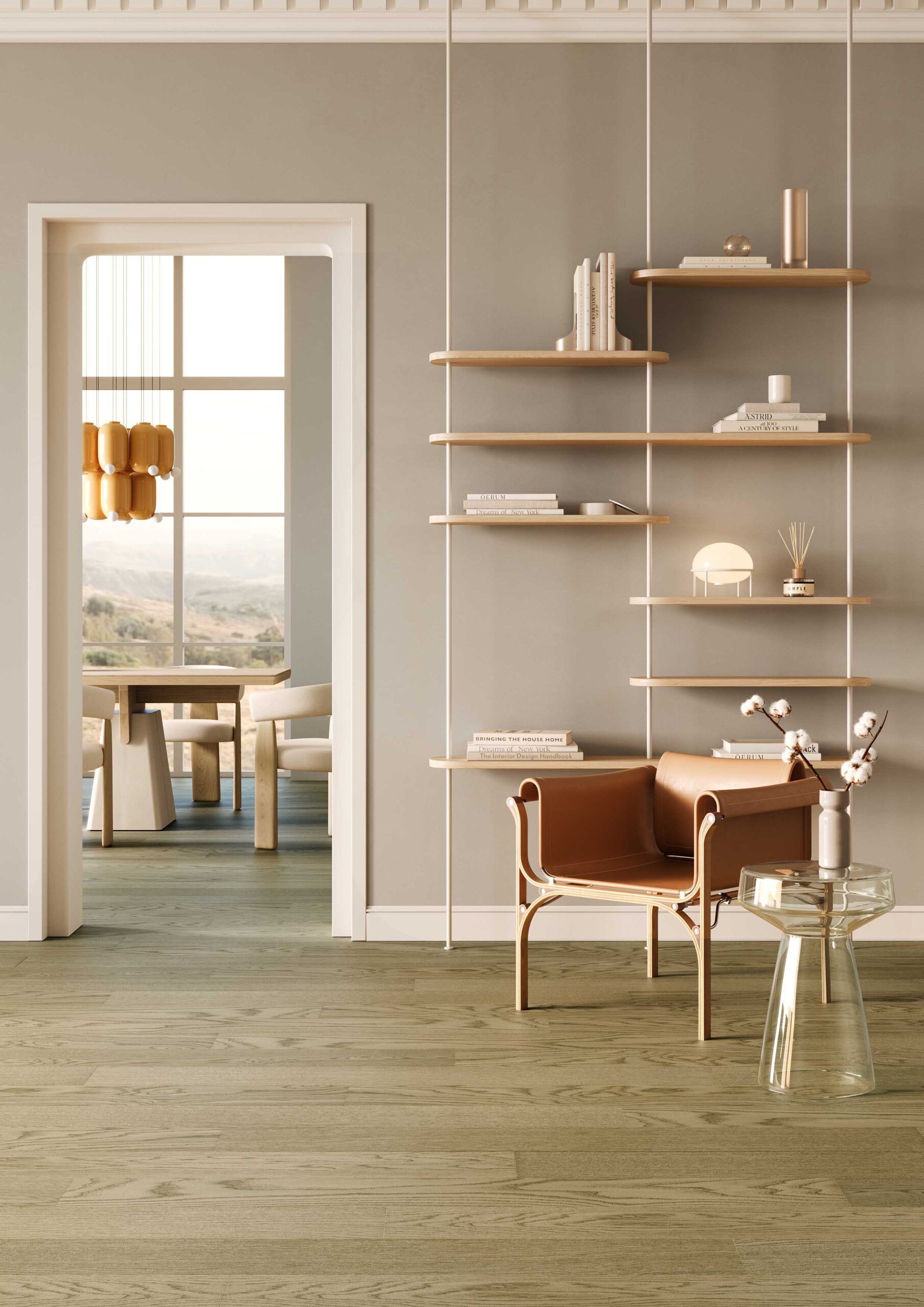 Кварцевый паркет Quartz Parquet Классик Дуб Флэт Уайт 1258-55 7/1,2 мм