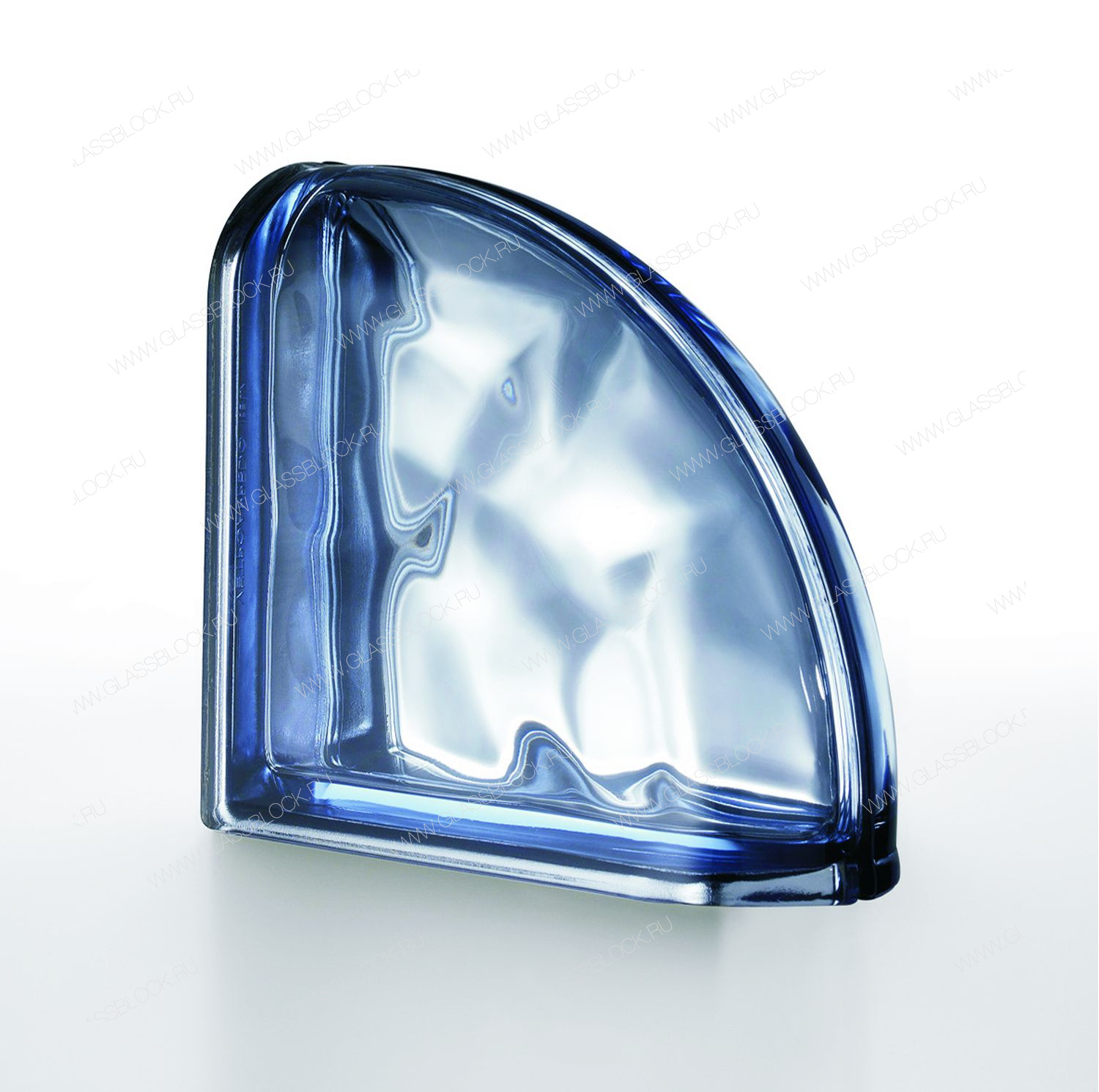 Стеклоблок Blu Ter Curvo O Met