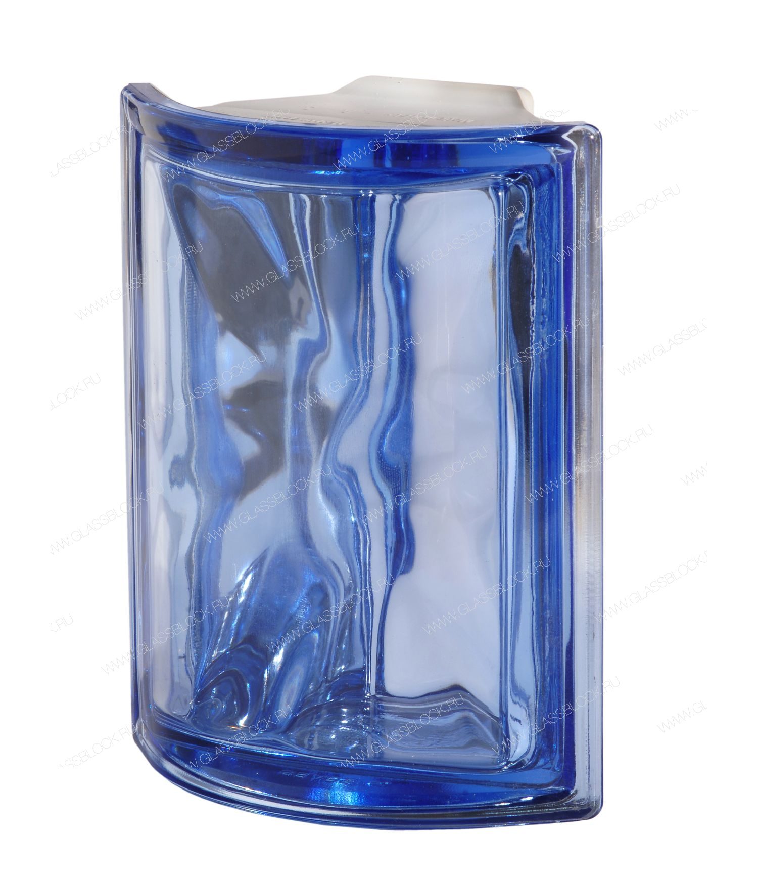 Стеклоблок Blu ANGOLARE O MET